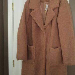 LB tan (teddy bear) coat sz18/20 NWT